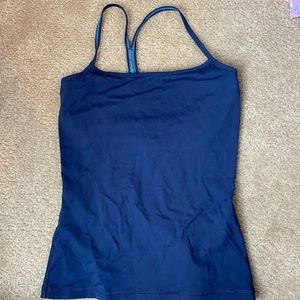 Navy athletic tank top